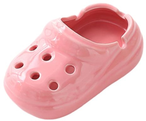 NHQZ Aschenbecher Lustig,Genialer Aschenbecher Crocs Form,Lustige Aschenbecher,Raw Aschenbecher,Aschenbecher für Draussen Lustig,Standaschenbecher,Home Office Aschenbecher(Rosa)