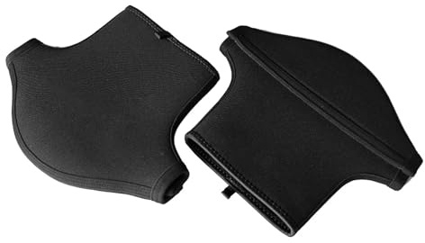 YIZITU Neopren-Handschuhe für Kanu, verbesserte Griffigkeit und Schutz, rutschfest, für Kajakfahren, Bootfahren, bei jedem Wetter, Schwarz, 2 Stück