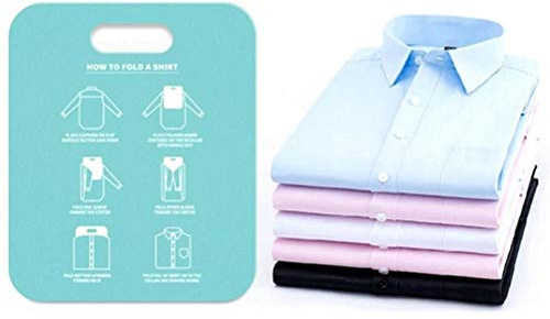 AYNEFY Board de Pliage de Chemise, fonctionnalité Familiale, Conception Conviviale, Organisation élégante et Fonctionnelle, Facile, Utilisation Polyvalente (Blue)
