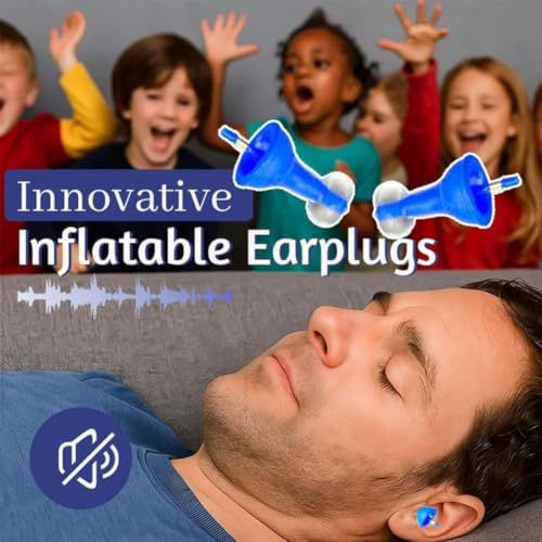 Auriculares inflables líquidos, protección auditiva líquida, tapones para los oídos inflables de silicona líquida - Auriculares autoadaptables con cancelación de ruido para natación, viajes, ronquidos