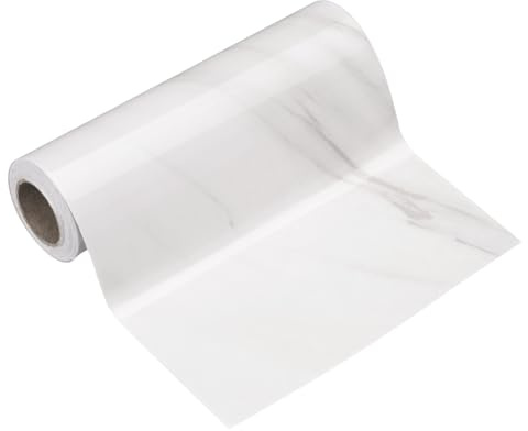 sourcing map Wood Grain Wallpaper Border 15cm x 5 Meters PVC Self-Adhesive Textured Frame Sticker Waterproof Wall Decorative Wallpaper for Floor Door Table Cabinets Desk, White Texture