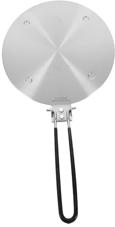 ARTSEWPLY Plaque Adaptateur à Induction Acier Inoxydable Diffuseur de Chaleur Pliable et Épais pour Cuisinière Induction et Gaz Protège Casseroles et Améliore la Cuisson des Aliments