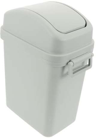 WEKAMOS Cubo Basura con Tapa Abatible Diseño Moderno Azul para Cocina Baño Dormitorio Cubo Basura Extraíble Práctico y Decorativo