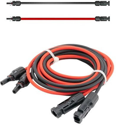 Premium Verlängerungskabel 4mm² inkl. Solarstecker 2x9m – TÜV Rheinland geprüft – UV-beständig & flexibel – Photovoltaik Kabel für Solaranlagen, Solarpanel & Wechselrichter – Made in Germany