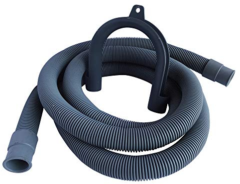 SOMATHERM FOR YOU, Flexible de vidange 2,5 m avec embout souple et crosse de maintien amovible - Tuyau universel pour évacuation des eaux usées des machines à laver