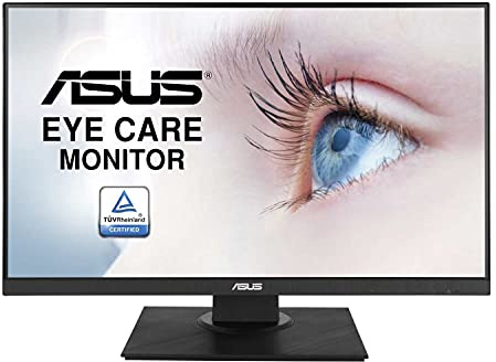 ASUS VA24DQLB - LED monitor - 23.8 - 1920 x 1080 Full HD (1080p) - IPS - 250 cd/m² - 1000:1 - HDMI, VGA, DisplayPort - black