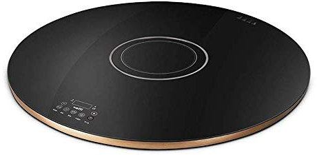 Mirbly Placa Giratoria De Vidrio Templado Con Calefacción Eléctrica, La Versátil Bandeja Calienta Platos Se Puede Usar Como Fondue Para Reuniones Familiares 3593573031 / Negro / 68x68cm