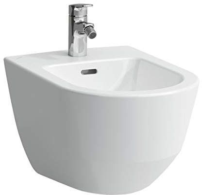 Laufen PRO Wand-Bidet, 1 Hahnloch, Eckventile innen, 360x530, mit seitliches Loch für Wasseranschluss, Farbe: Bahamabeige - H8309520183041