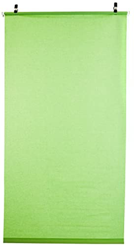 MADECOSTORE Verdunklungsrollo, Stoff Polyester, grün, L110 x H170cm (Tissu L107cm)
