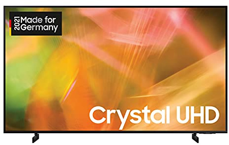 Samsung Crystal UHD 4K TV 65 Zoll (GU65AU8079UXZG), HDR, AirSlim, Dynamic Crystal Color [2021],Nachtschwarz