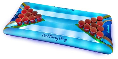 Poolcandy Inflatable Pool Party Pong Illuminated LED