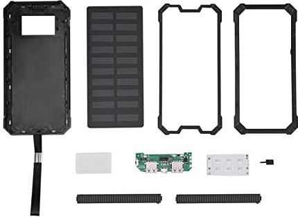 Power Bank 50000Mah Caricabatterie Power Bank Portatile 20000Mah Ricarica Rapida Dual Usb Polar Mobile Power Bank Case Kit Fai da Te Verde (Nero)