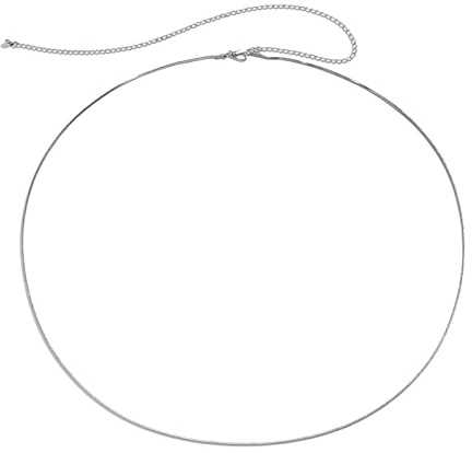 Daesar Bauchkette Hüftkette Vergoldet, Taillenkette Boho Damen Schlangenkette Dünn, Körperketten für Frauen Sexy Silber Gold