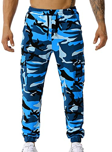 Pantaloni da uomo mimetici da trekking, pantaloni cargo per attività all'aria aperta, pantaloni estivi, traspiranti, pantaloni da allenamento, pantaloni dritti, pantaloni cargo