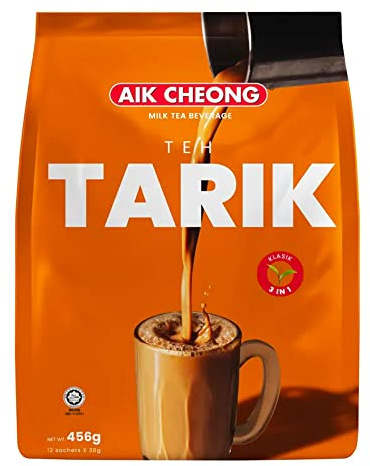 Aik Cheong 3 in 1 Classic Malaysian Milk Tea Instant Teh Tarik (12 Sachets) 456g
