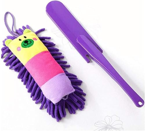 RAKUTE Ensemble Plumeau Plumeau Chenille Duster Bureau Nettoyage Animal Domestique, Brosse de Lavage for Maison, Bureau et Voiture - Multicolore - Paquet de 5 Plumeaux à Poignée Brosses (Color : A)