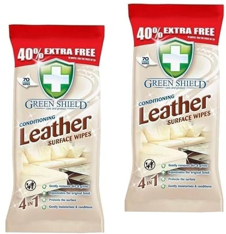 High Vibrant Conditioning Leather Cleaning Surface Wipes - Large Wipes Suitable For All Leather Types Removes Dirt & Grime with Protecting the Surface (2)