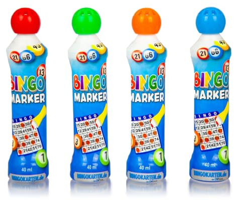 DiPrint Bingo-Marker oder Bingo Dabber (4 Farben)