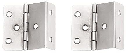 H 2 Stück 43 * 17 mm Zinklegierung Schranktür Möbel Dekoration Scharnier Vintage Schmuck Holzkisten Gepäck Scharnier Antik Bronze Silber(White-Fruit peach5)