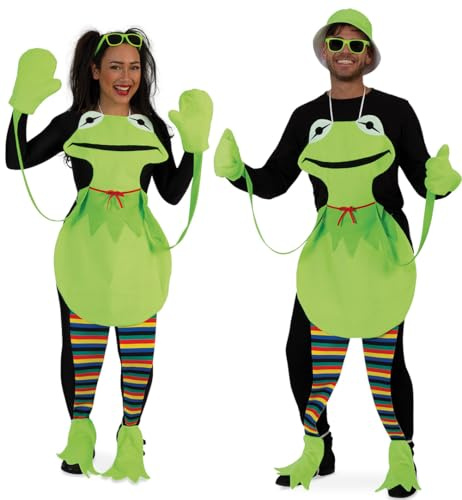 FRIES Verwandeln Sie sich in den fröhlichen Partyfrosch – das perfekte Unisex Faschingskostüm!