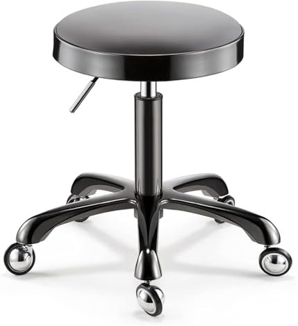 QZQJUILU Stuhl Badhocker Drehhocker Auf Rollen Kosmetikhocker Sattelhocker Stuhl Für Massage Spa Salon Schneide Sattel Rollhocker Mit Rollen Höhenverstellbar/Farbe5 Einstellbar
