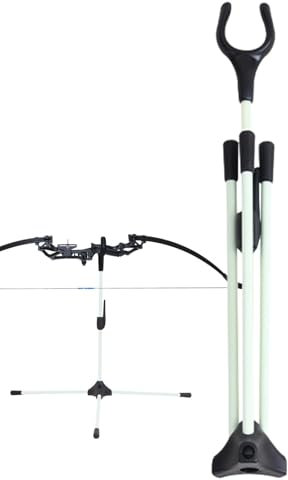 Recurve- -Arbeitsständer – Recurve-Bogenhalter, leichtes Bogenhaltergestell aus Glasfaser | Bogenständer, dreieckiger Pfeil- und Bogenständer, Langer Bogenaufhänger, sichere Präsentation