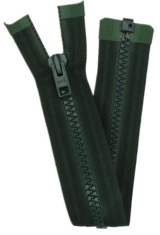 Simon Browne Crafts Open End Zip Chunky Bottle Green 10-36 Inch 25-76cm Jacket BUY 1 Or 2 Zips 850D, 76cm 30 Inch, 1