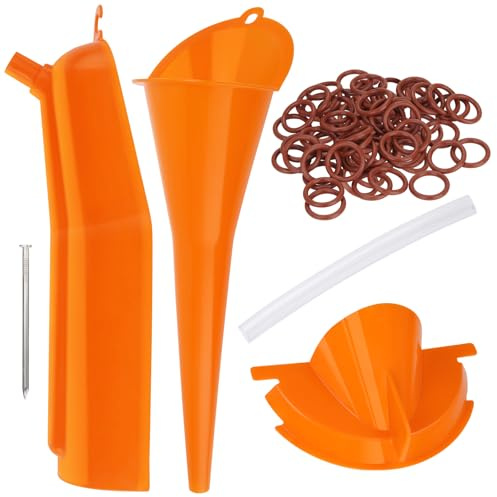 4-in-1-Ölwechsel-Set für Harley, 50 Stück O-Ring-Primär-Ablassstopfen, Kurbelgehäuse-Fülltrichter, Primärgehäuse und tropffreier Ölfiltertrichter, Öltrichter-Set für Harley Davidson Zubehör