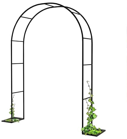 HZEPDVT Arche De Jardin en Métal Robuste, Colonne en Fer, Cadre Tubulaire De Support for Plantes Grimpantes avec Base, Structure De Support for Plantes Grimpantes 120 X 220 X 40 Cm(180 * 250 * 40cm)