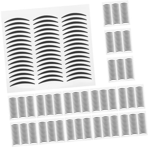 PRETYZOOM 20hojas Pegatinas Negras para Delinear Párpados Dobles Cinta Adhesiva para Maquillaje de Ojos Moderno Pegatinas de Delineador de Ojos para Decoración de Párpado