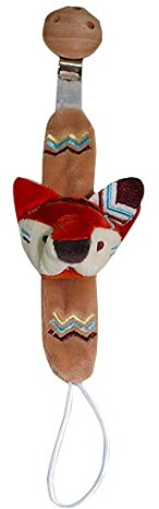 x- Autres 'Les Chatounets Babyschlafsack, Größe 62 Kuscheltier Attache Sauger Schnuller Fuchs indischen braun indian Spirit