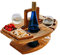 VOUNEDA Tabla de Servir Queso de Madera,Tablero de charcutería de Madera de Lujo,Plato de Servir de Madera Elevado,Tabla de Queso de Madera portátil Bandeja de Fruta de Madera Plato Integrado de