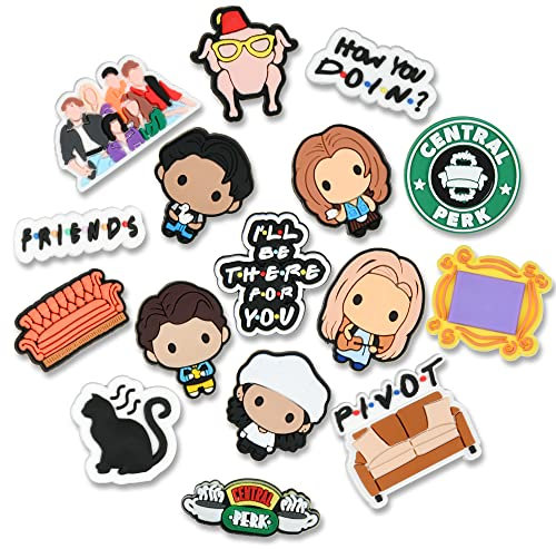 Ainiv 16PCS Charmes de Chaussure, Mignons ComédieCroc, Araignée Accessoires Croc Bracelet Décorations de Fête Cadeaux D'anniversaire, Pâques, Cotillons Enfants