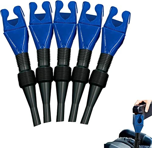 5Stück Flexibler Schnelltrichter Für Abtropfwerkzeuge| Flexibles öltrichter Schnelltrichter| Universell Einsetzbarer Flexibler Ölfang Kunststofftrichter Für Autoöl Und Haushaltszwecke Trichter (Blau)