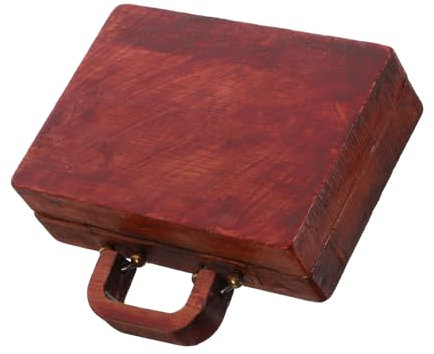 Zerodeko Retro Stil Stein Sammlerbox Holz Aufbewahrungsbox Mit Fächern Multifunktionale Reise Koffervitrine Für Edelstein Schmuck Und Kleine Sammlerstücke Geeignet