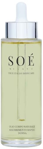 Olio Corpo con Olii puri 100% Vegetali. Impreziosito con Olio di Argan e Olio di Jojoba per una pelle morbida e setosa. Vitamina C e Vitamina E antiossidanti. Assorbimento Rapido. Made in Italy