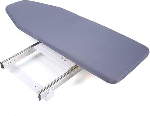 Tabla de planchar extensible con rotación de 180°, color gris, plegable, 81 x 31 x 15 cm, color gris