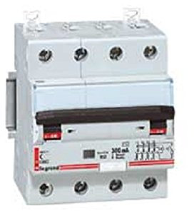 Legrand 7967 Lexic Magnétothermique Différentiel, 4 pôles, 32A, 400V, 30Ma