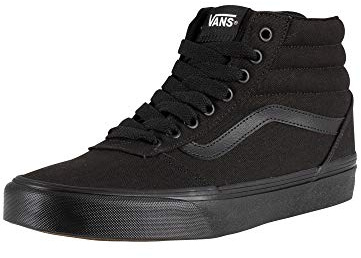 Vans Ward Hi Canvas - Sneaker a collo alto Uomo, Nero ((Canvas) Black 186)