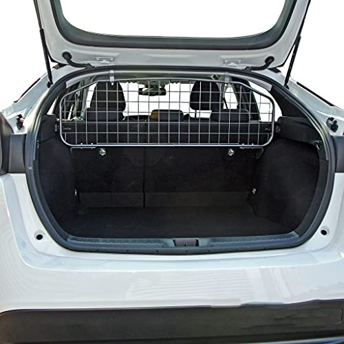 Travall Hundegitter für Toyota Prius (2015-) Fahrzeugspezifisches Hundegitter, Kofferraumschutz für Hundetransport, Gepäckschutz, Robustes Stahlnetz Auto Hundesperre