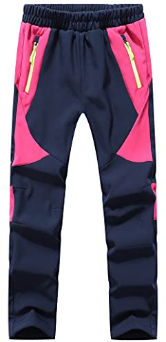 BenBoy Kinder Softshellhose Gefüttert Skihose Thermohose Wasserdicht Winter Schneehose Jungen Mädchen Wanderhose Outdoorhose