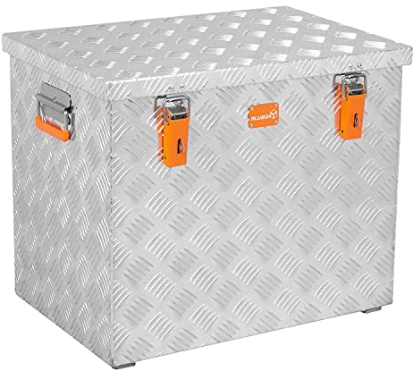 alubox R120 Aluminium Riffelblech Werkzeug Transportkiste 120 Liter