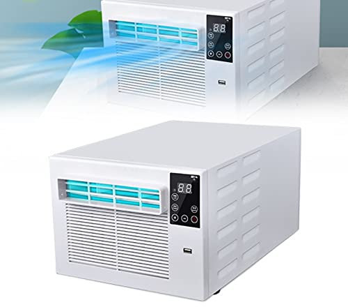ATRNA Climatiseur Mobile Silencieux, Climatiseur Déshumidificateur Mini Climatiseur à Faible Consommation Petit Climatiseur Portable-White
