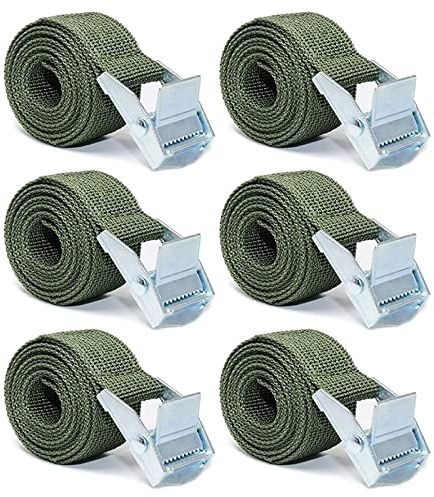 6 Stück Spanngurt Kurz Spanngurte mit Klemmschloss Spanngurt Befestigungsgurt Spanngurte Befestigungsriemen Spanngurte Set Zurrgurte für Gepäck Motorrad Fahrradträger Gepäckpakete 2.5cm (1M)