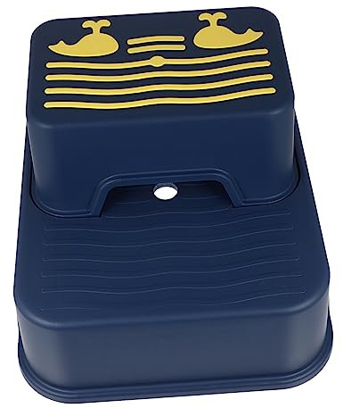 SAFIGLE Kids Step Stool Stufiger Abnehmbarer Tritthocker Für Mädchen Für Waschbecken Und Toilettentraining rutschfest Und Blau