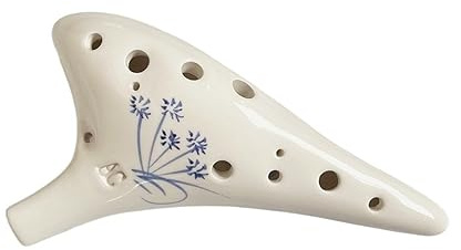 OUSIKA Ocarina 12-Loch AC Ocarina Handbemalte 12-Loch Alto C-Ton Ocarina for Anfänger for Spielen von Ocarina Flöte (Color : 4)