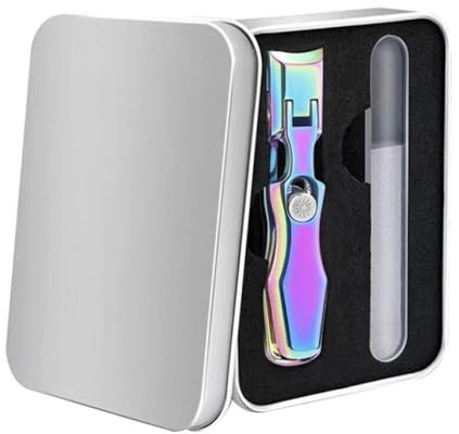 Edelstahl-Set, Nagelknipser, spritzwassergeschützt, breiter Backen-Maniküre-Fingernagelschneider für dicke, harte, eingewachsene Zehennägel, großer Laser