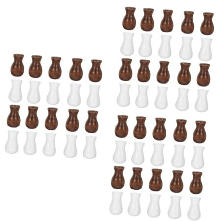 MAGICLULU 72pcs Blinds Accessories Wooden Cord Knobs Hanging Ball Pulls for Window Blind Drapery Rods