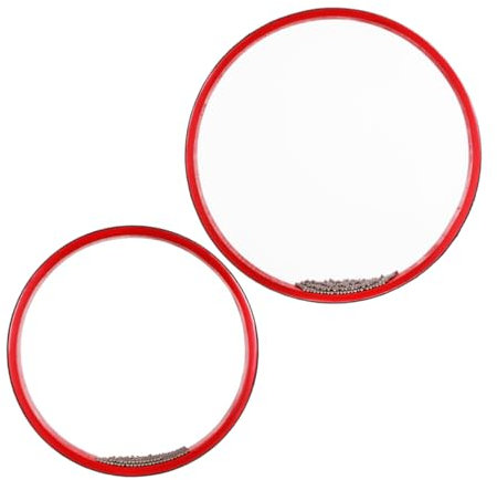 DIKACA 2 Stck. Musikinstrumententrommel Für Instrumente Runde Wellenklänge, Schlagzeug Schlagzeug Instrument -musikinstrumente Musikinstrumente Kindertrommel Plastik Rot