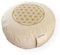 maylow Yoga mit Herz Cuscino da yoga per meditazione, motivo floreale della vita, 33 x 15 cm, per principianti e esperti, imbottitura in purea di farro biologica, fodera in cotone lavabile (naturale)